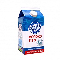 Молоко 3,3% 1,5л Минская марка